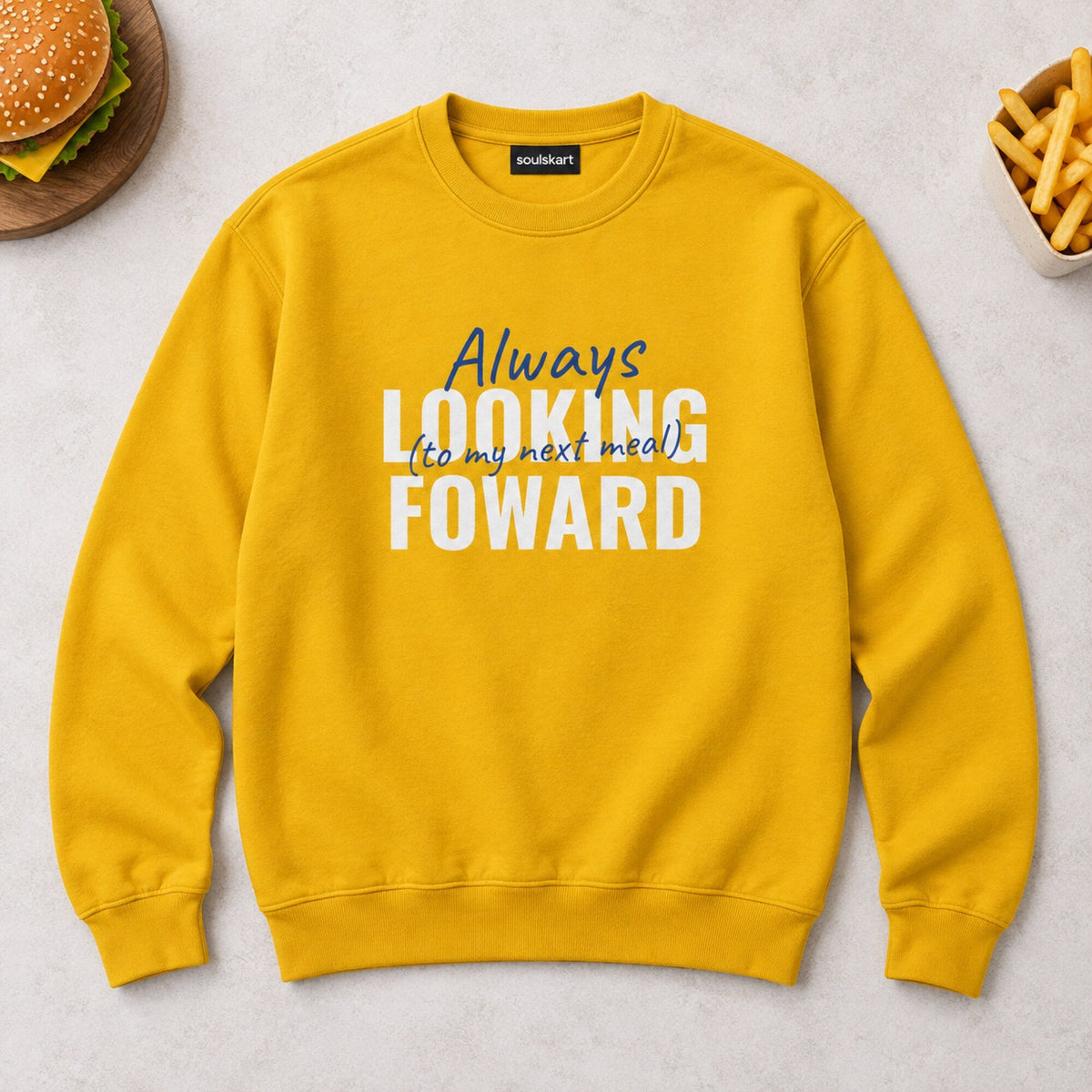 Look For Food Unisex Sweatshirt — on hanger