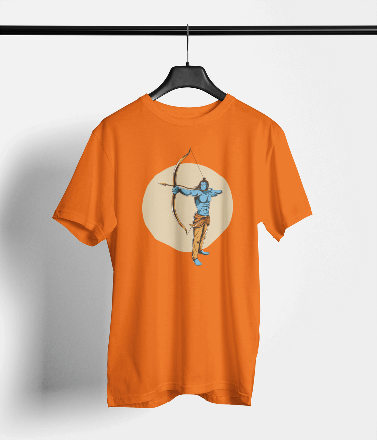 Lord Ram Archer Circle Tee — Orange — main product image
