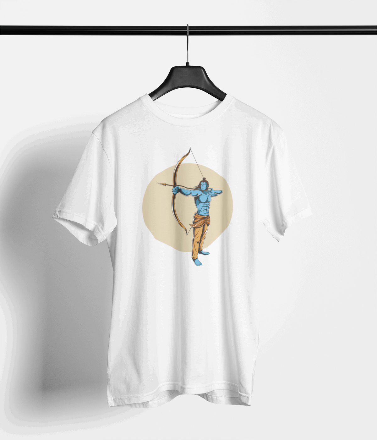 Lord Ram Archer Circle Tee — White — main product image