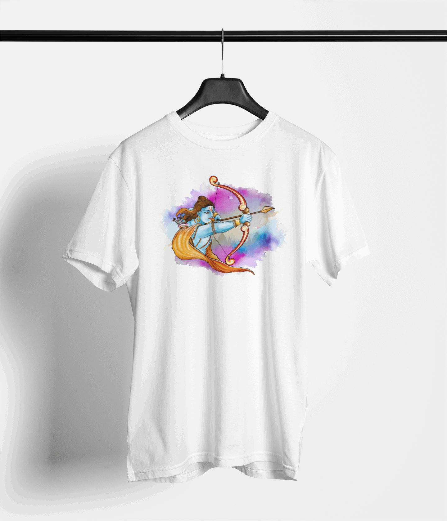 Lord Ram Watercolour Splash Tee — main product image