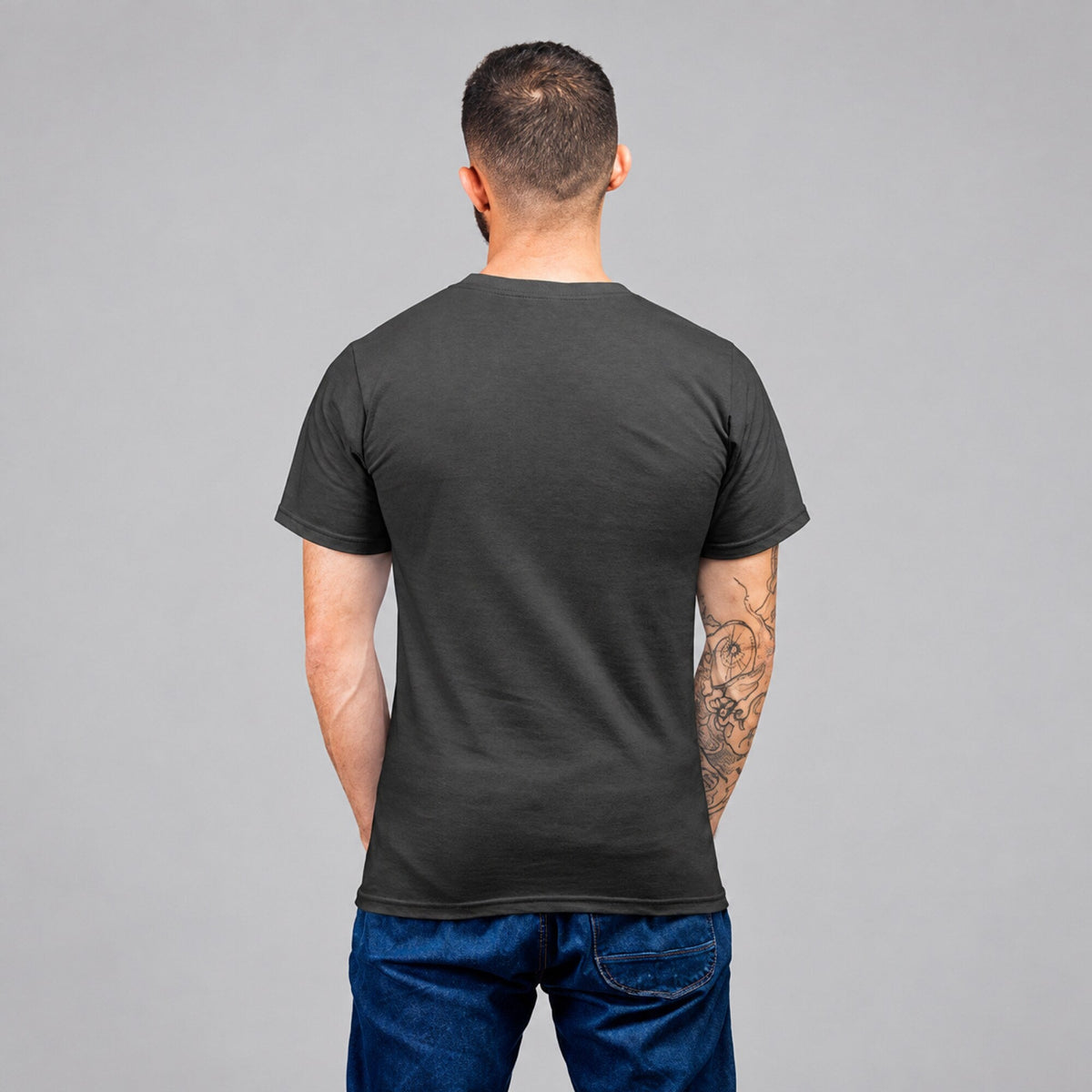 Love Breakfast Unisex T-Shirt — worn on model, back