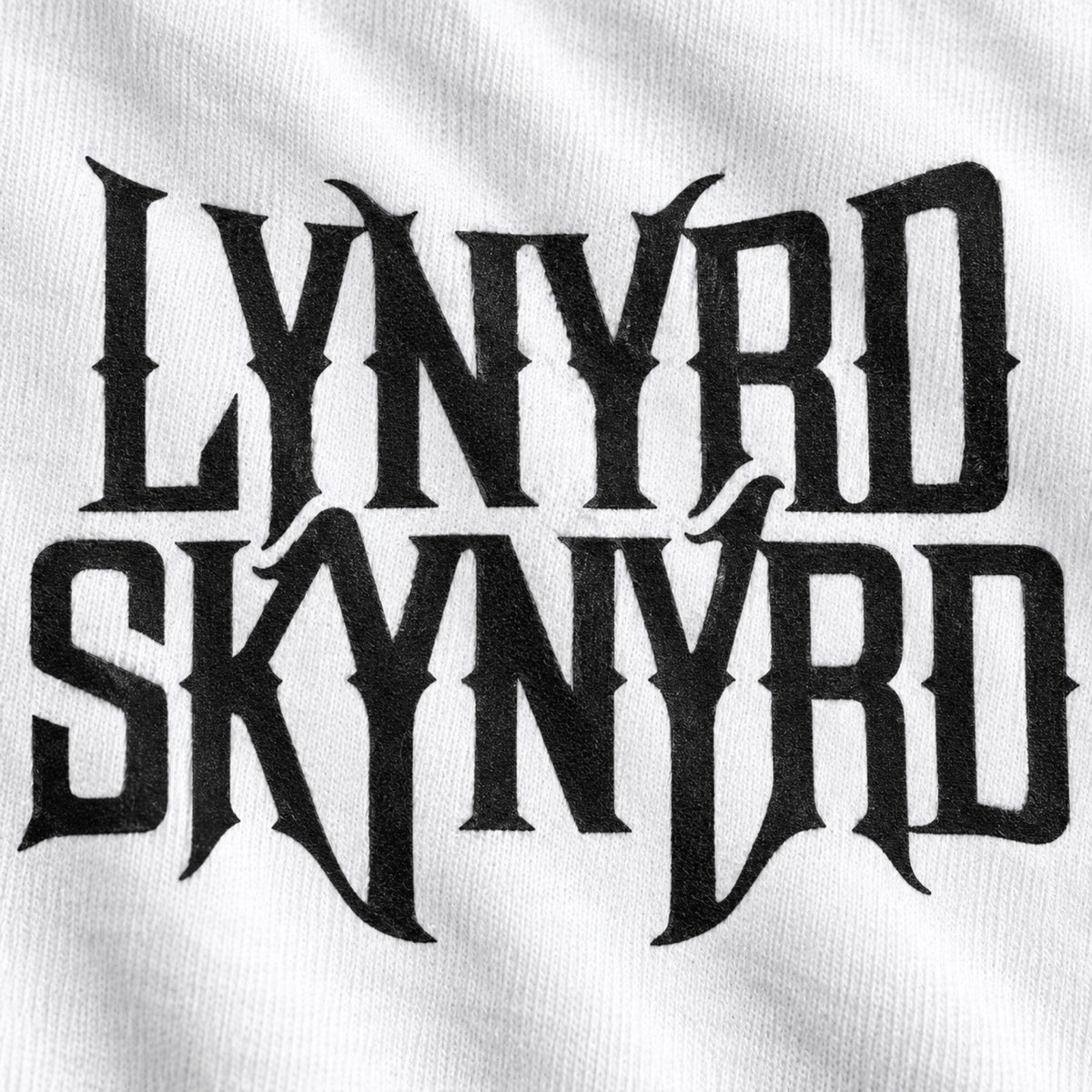 Lynyrd Skynyrd Band Tee — print detail close-up