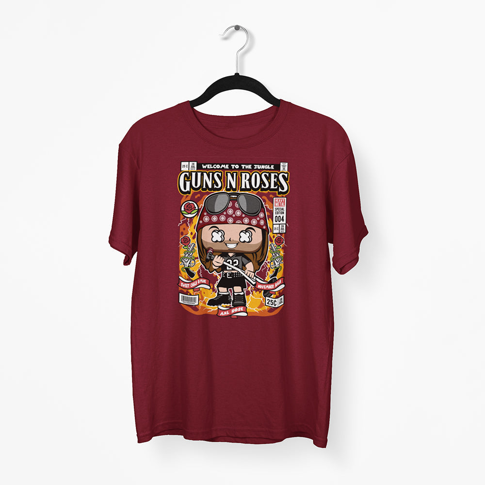 Guns N' Roses Axl Rose Pop Art Unisex T-Shirt - Soulskart