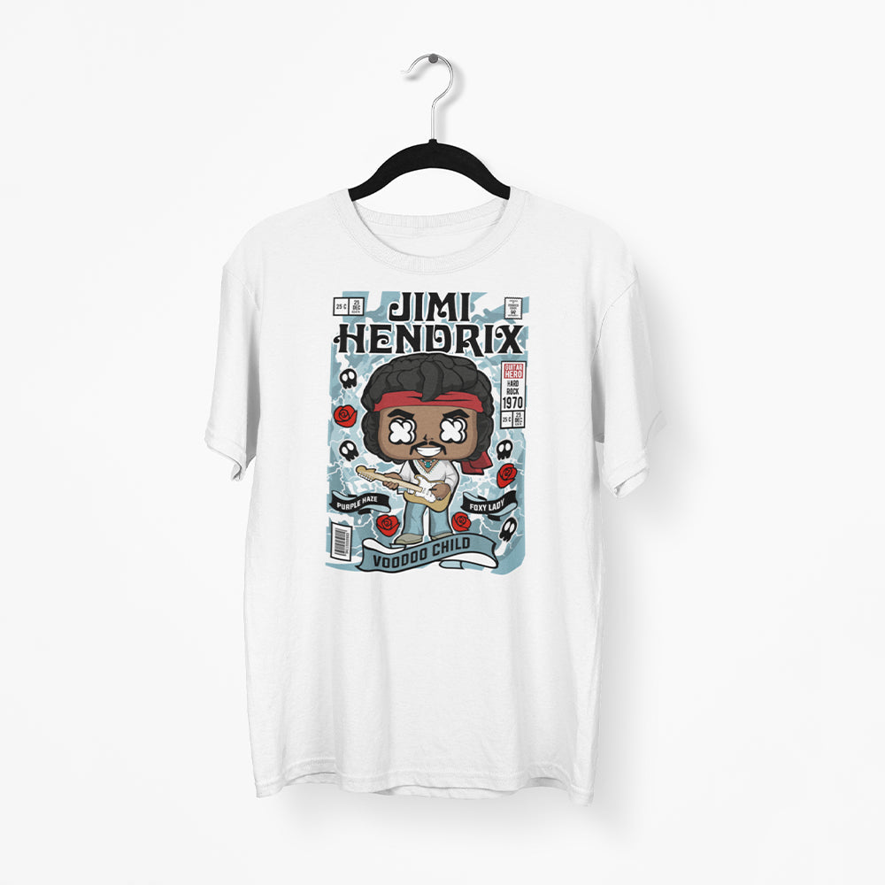 Jimi Hendrix Pop Art Unisex T-Shirt - Soulskart