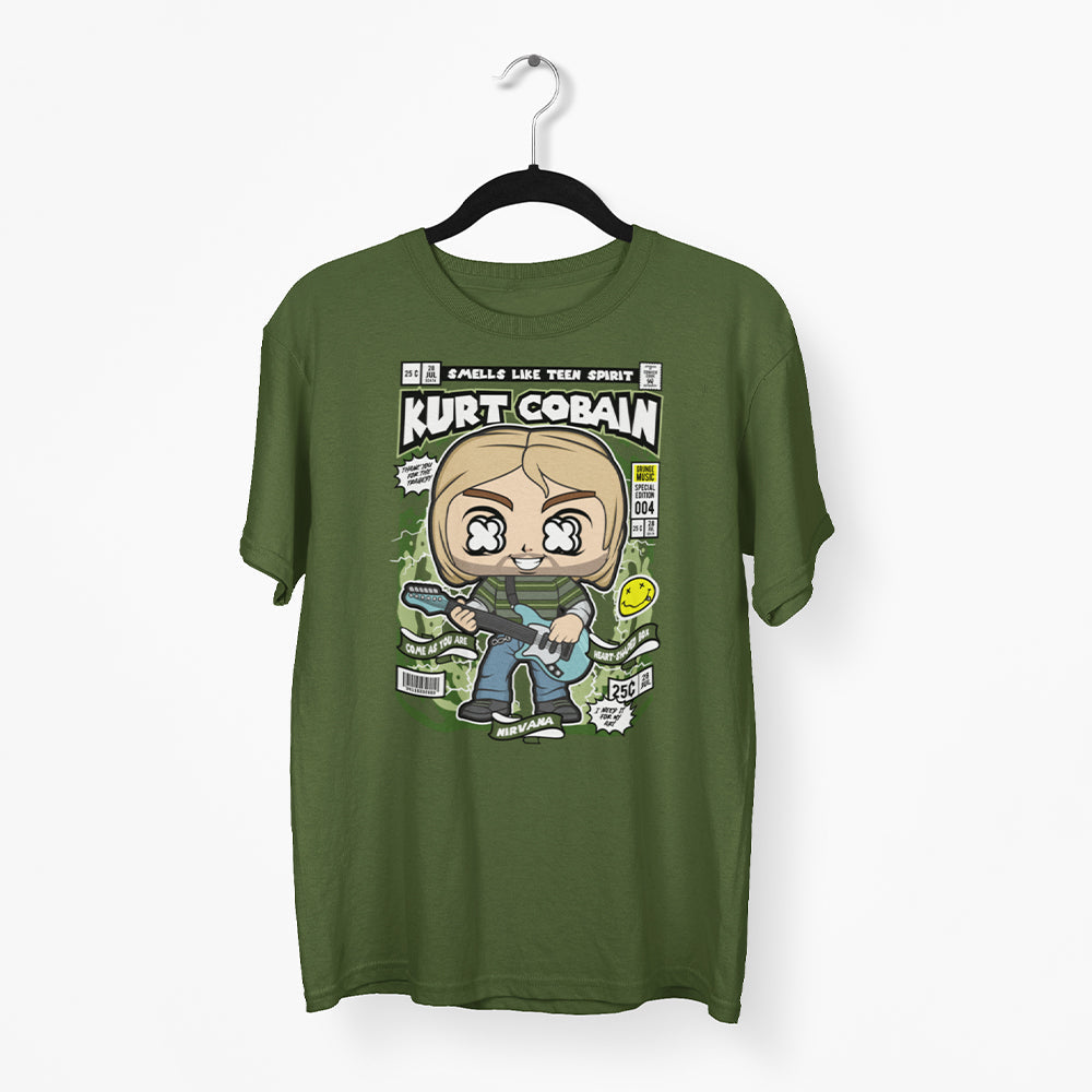 Nirvana Kurt Cobain Pop Art Unisex T-Shirt - Soulskart