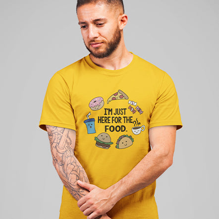 Here For The food Unisex T-Shirt — product photo 2
