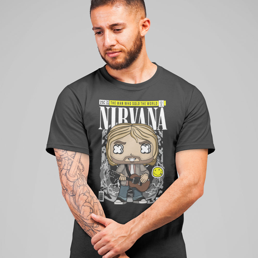 Nirvana Kurt Cobain Pop Art Unisex T-Shirt - Soulskart