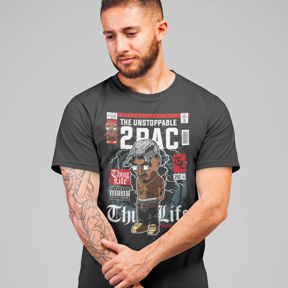 Tupac Pop Art Unisex T-Shirt — front view