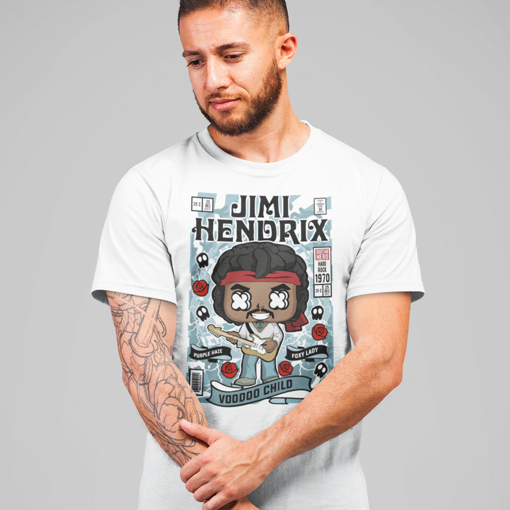 Jimi Hendrix Pop Art Unisex T-Shirt - Soulskart
