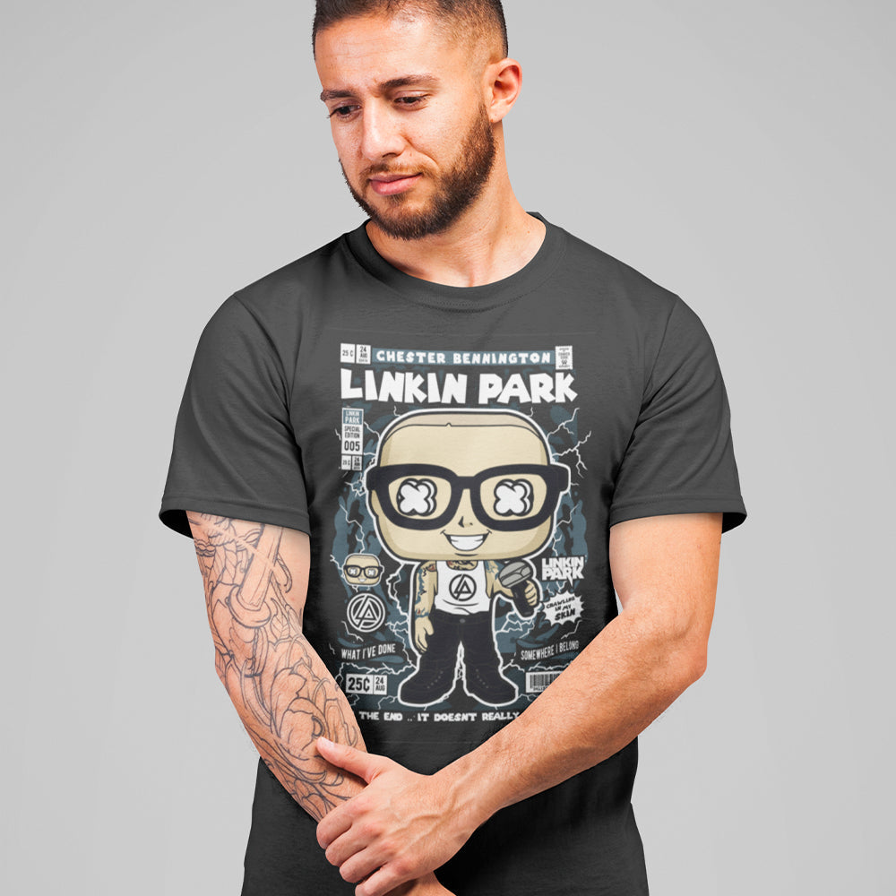 Linkin Park Chester Bennington Pop Art Unisex T-Shirt - Soulskart
