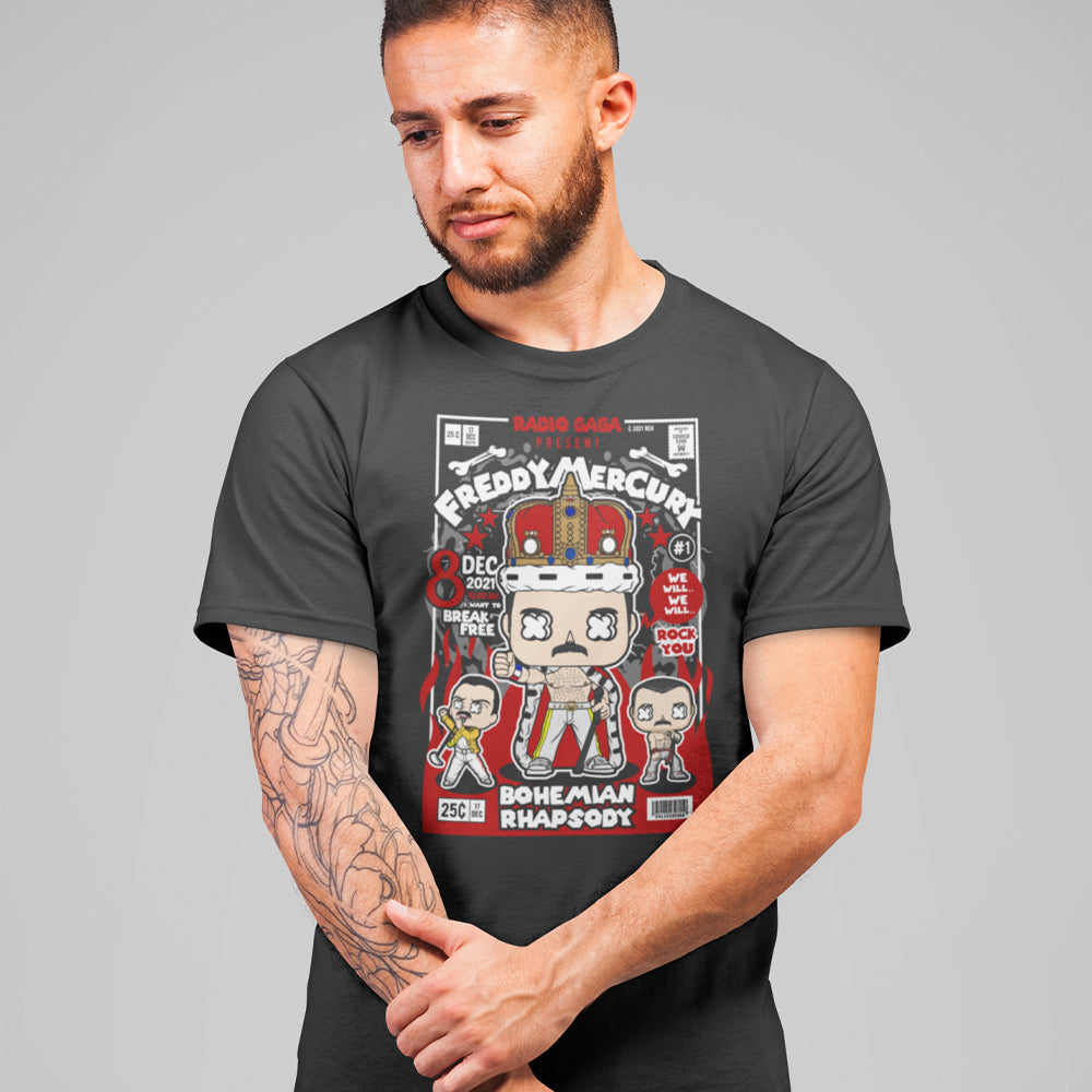 Queen Bohemian Rhapsody Pop Art Unisex T-Shirt — product photo 2