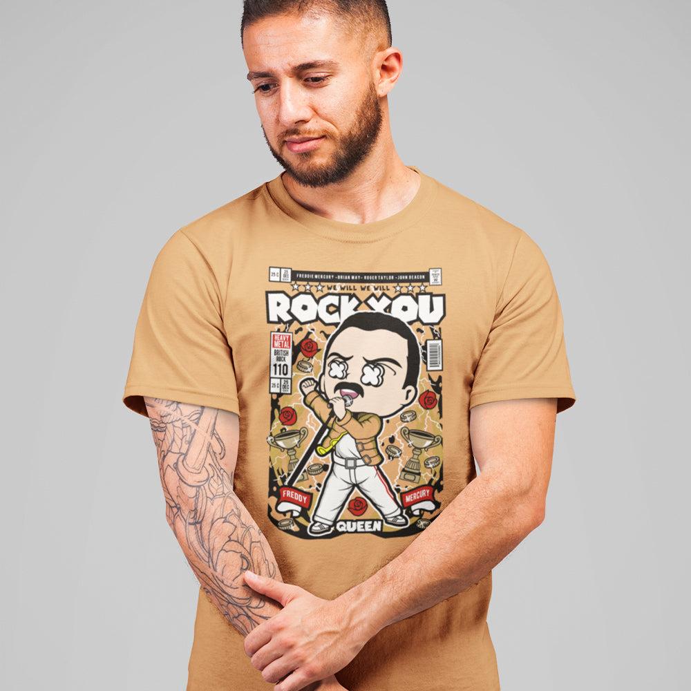 Queen We Will Rock You Pop Art Unisex T-Shirt — product photo 2