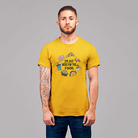 Here For The food Unisex T-Shirt — product photo 4