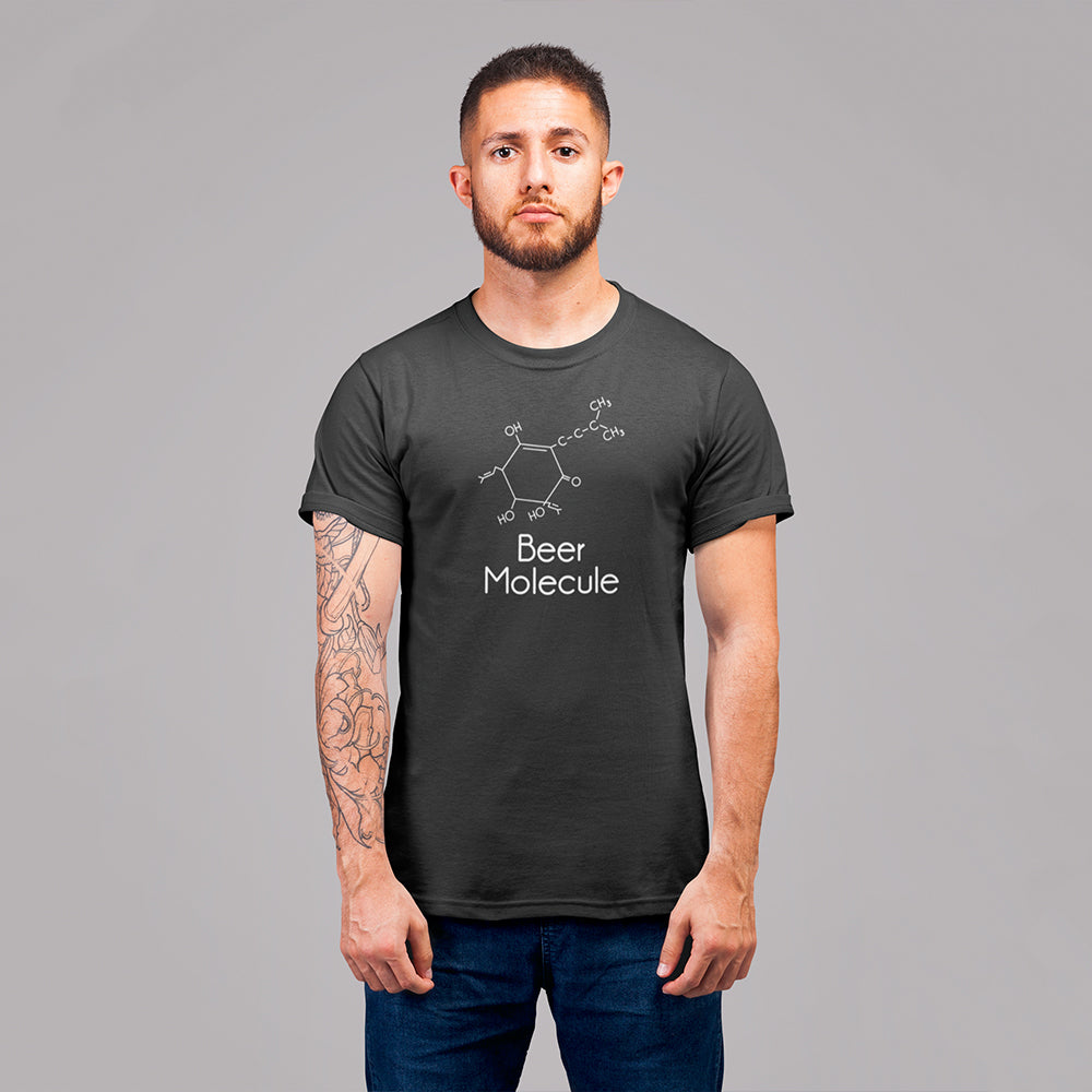 Beer Molecule Unisex T-Shirt - Back View
