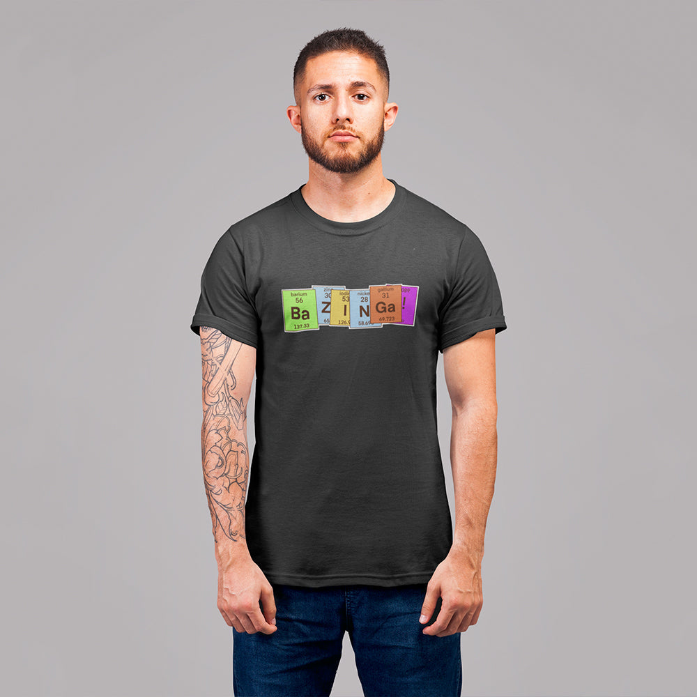 Big Bang Theory Bazinga! Unisex T-Shirt — side view