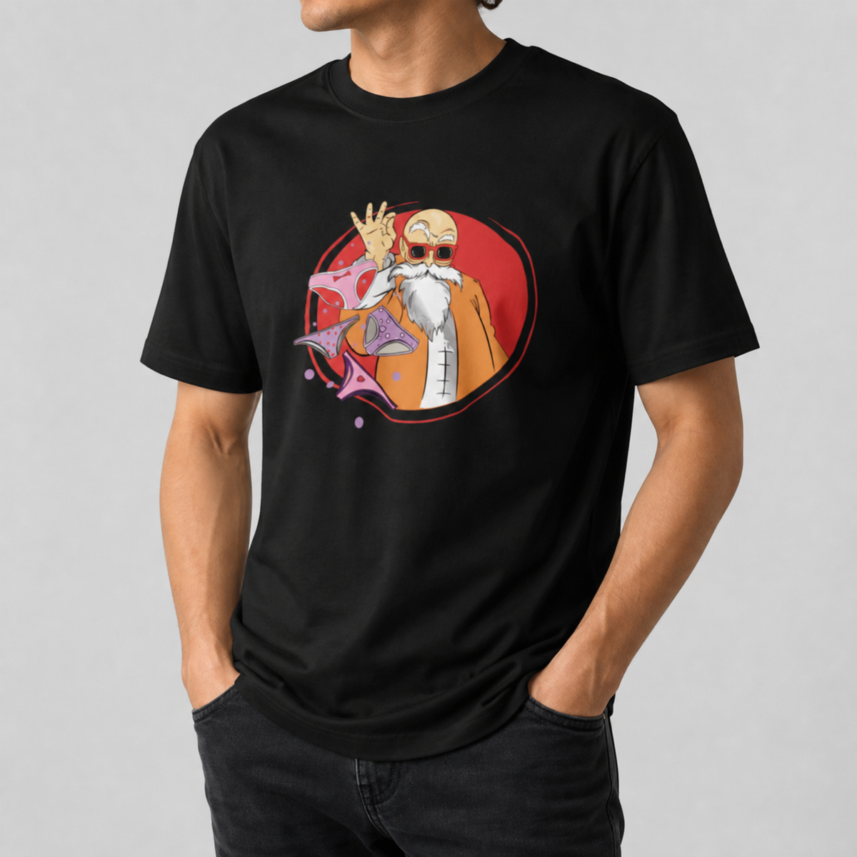 Master Roshi Pantsu Dragon Ball Z Print Unisex T-Shirt