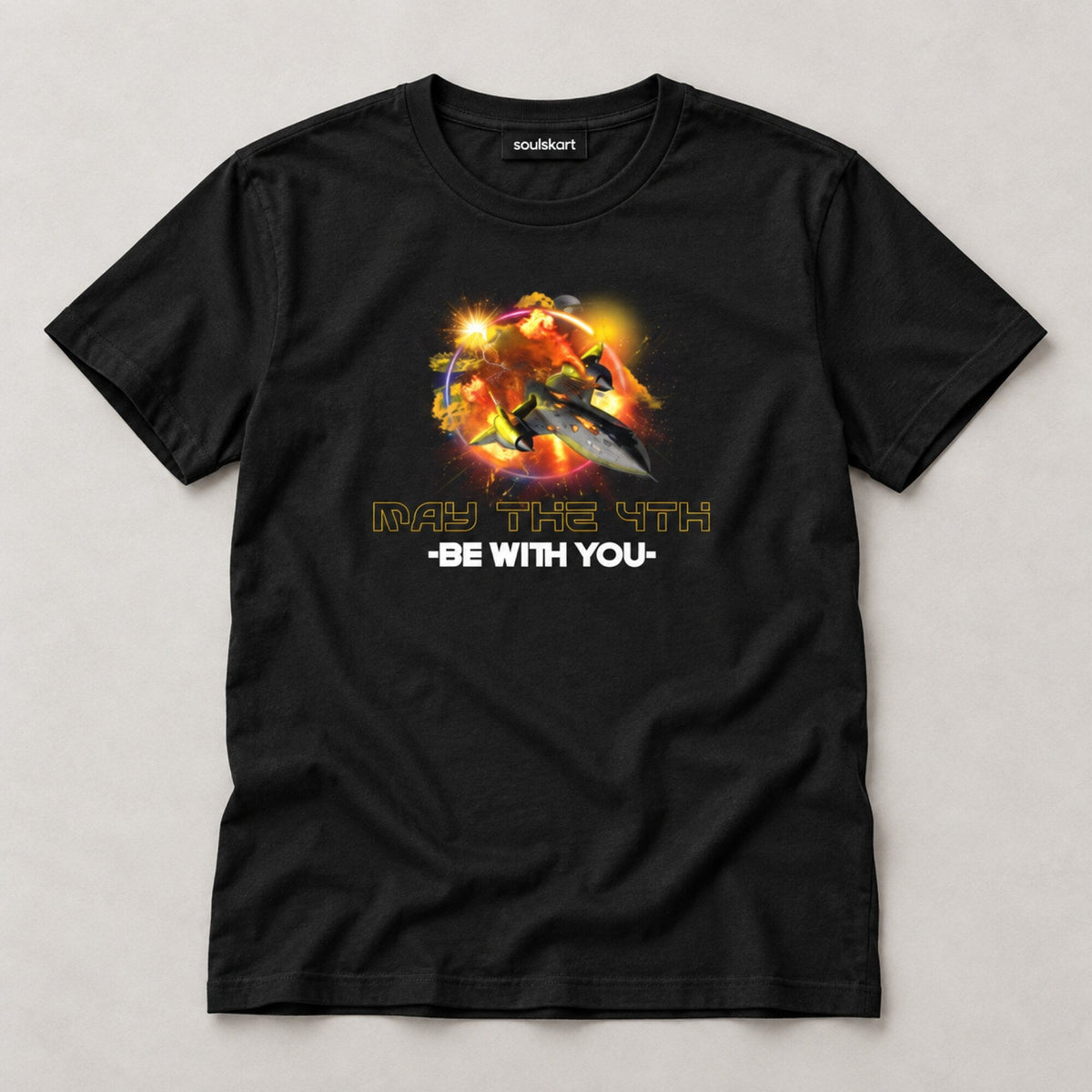 May The 4th Starfighter Blast Tee — on hanger