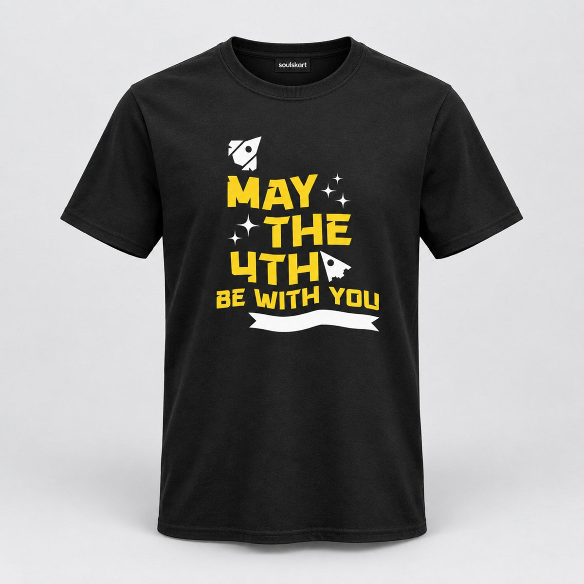 May The 4th Rockets and Stars Tee — front view