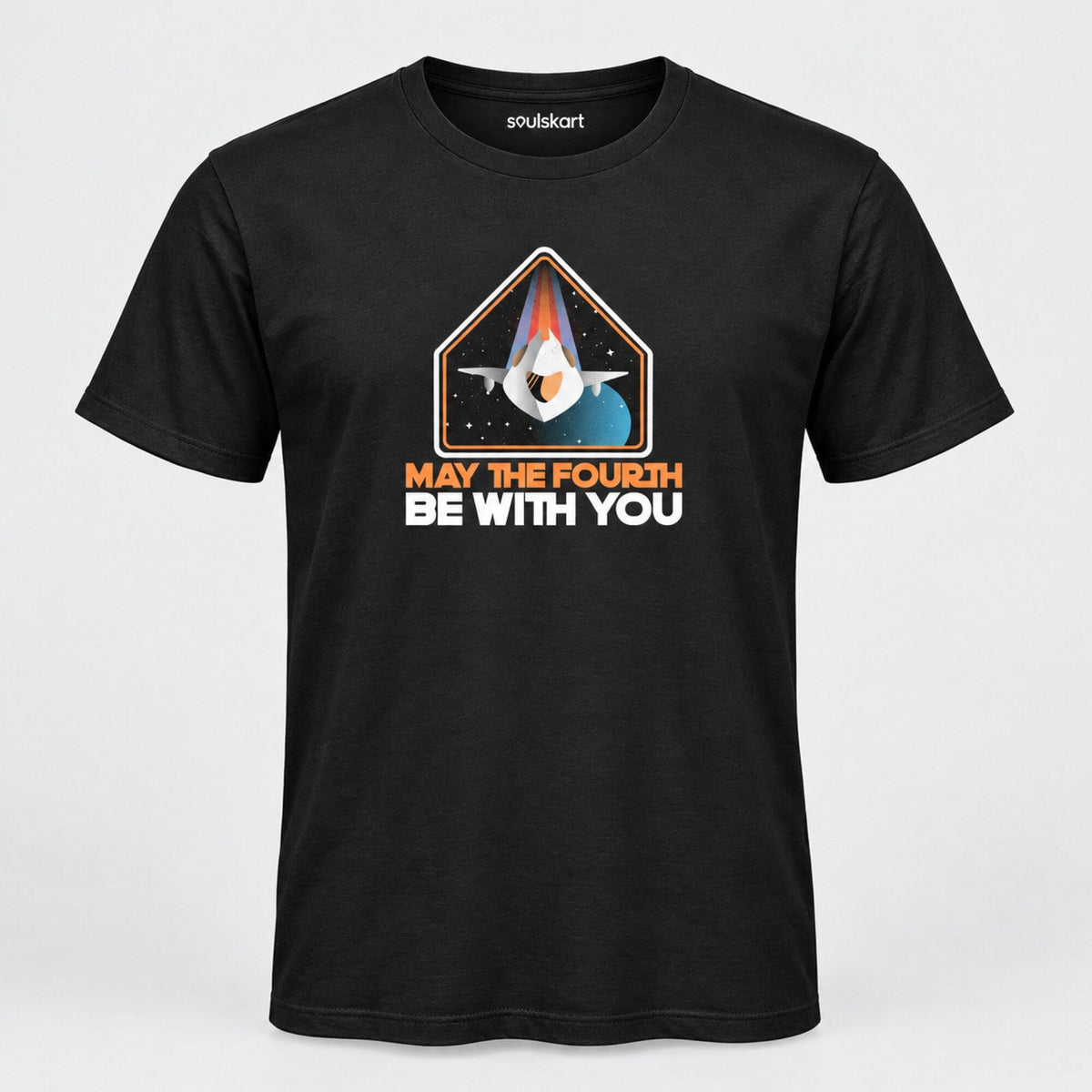 May The Fourth Starship Patch Tee — front view