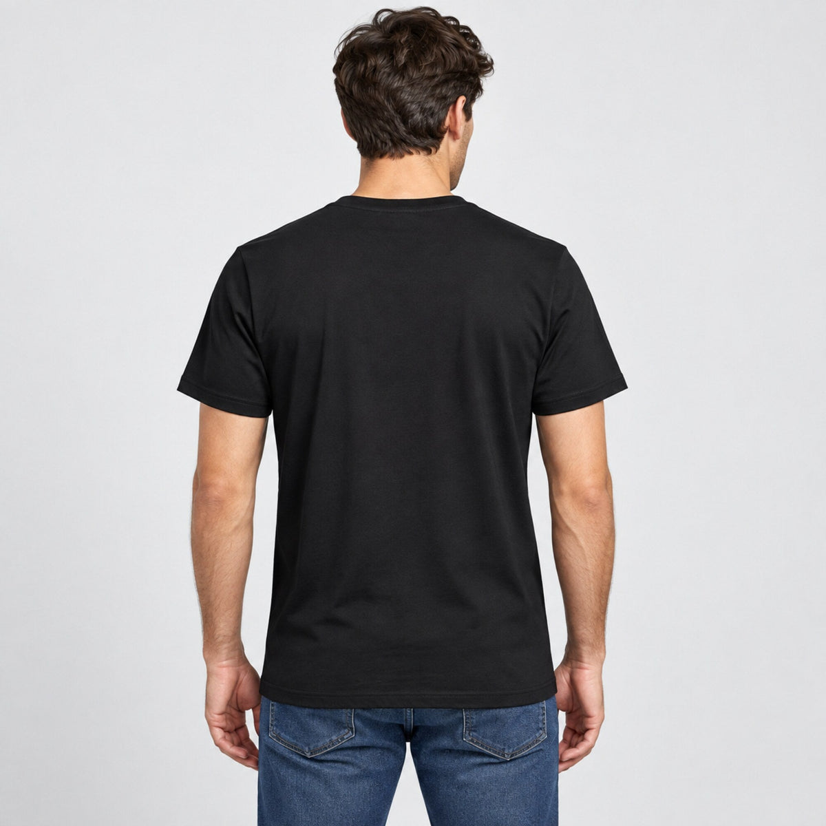 May The Fourth Starship Patch Tee — worn on model, back