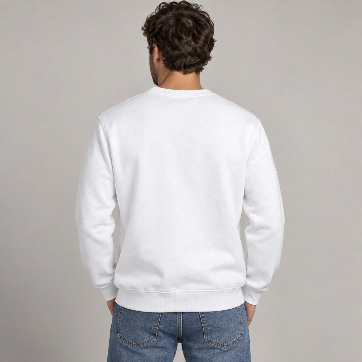 Megadeth Unisex Premium Sweatshirt — worn on model, back