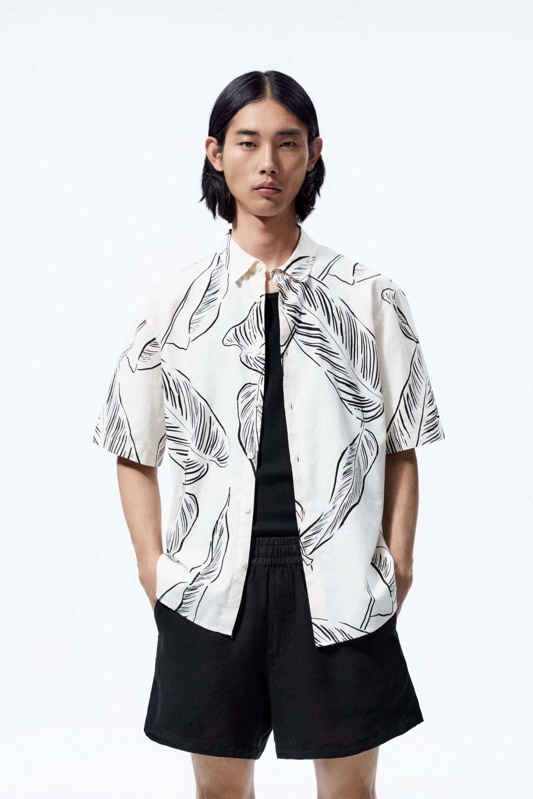 Men's Printed Cotton Half Shirts — main product image