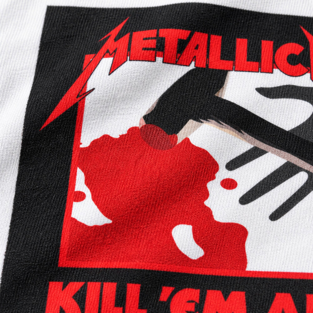 Metallica 'Kill 'Em All' Unisex Tee — print detail close-up