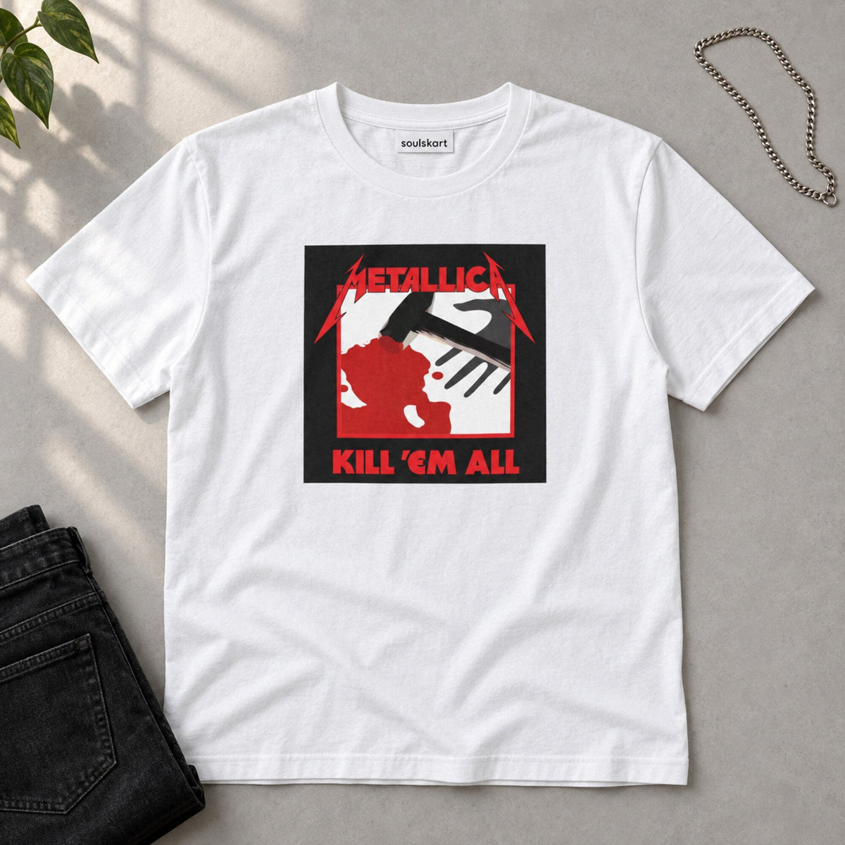Metallica 'Kill 'Em All' Unisex Tee — on hanger