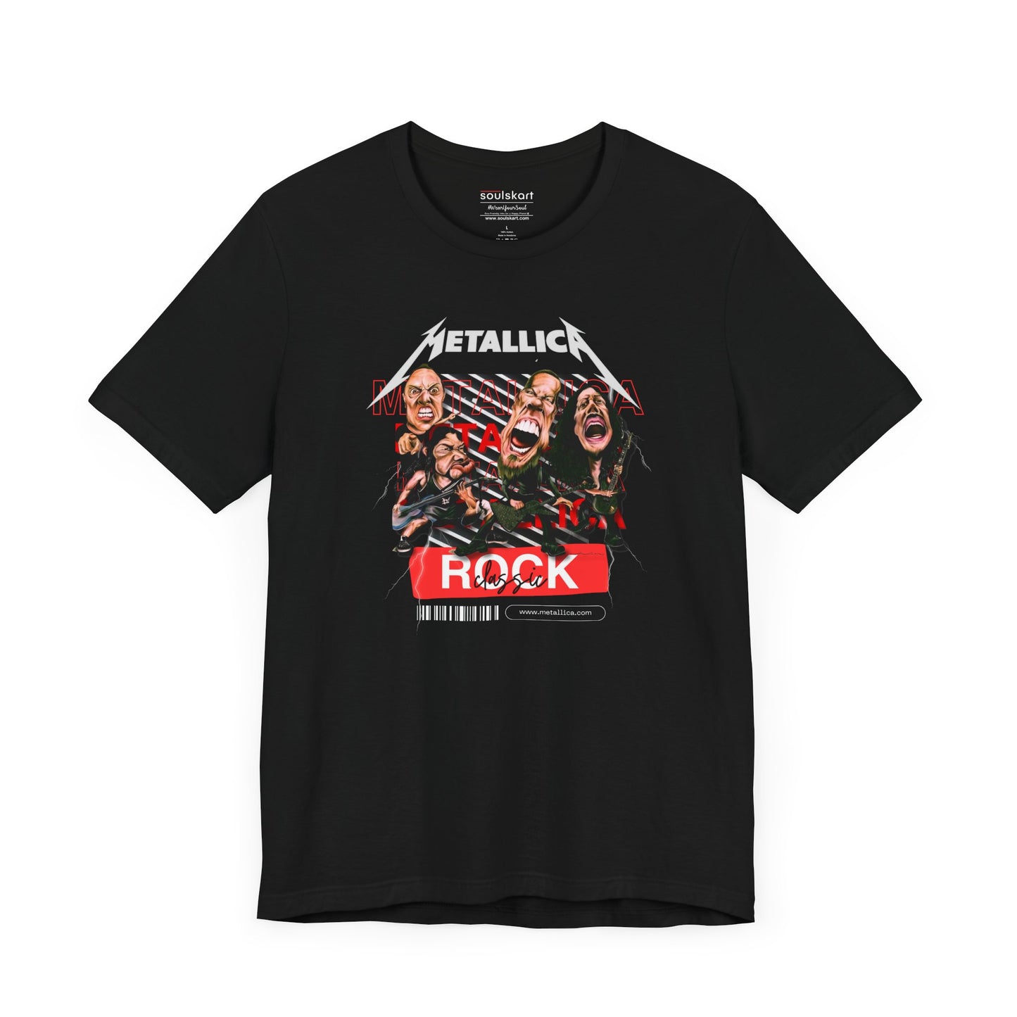 Metallica Mania: Classic Rock Band T-Shirt — back view
