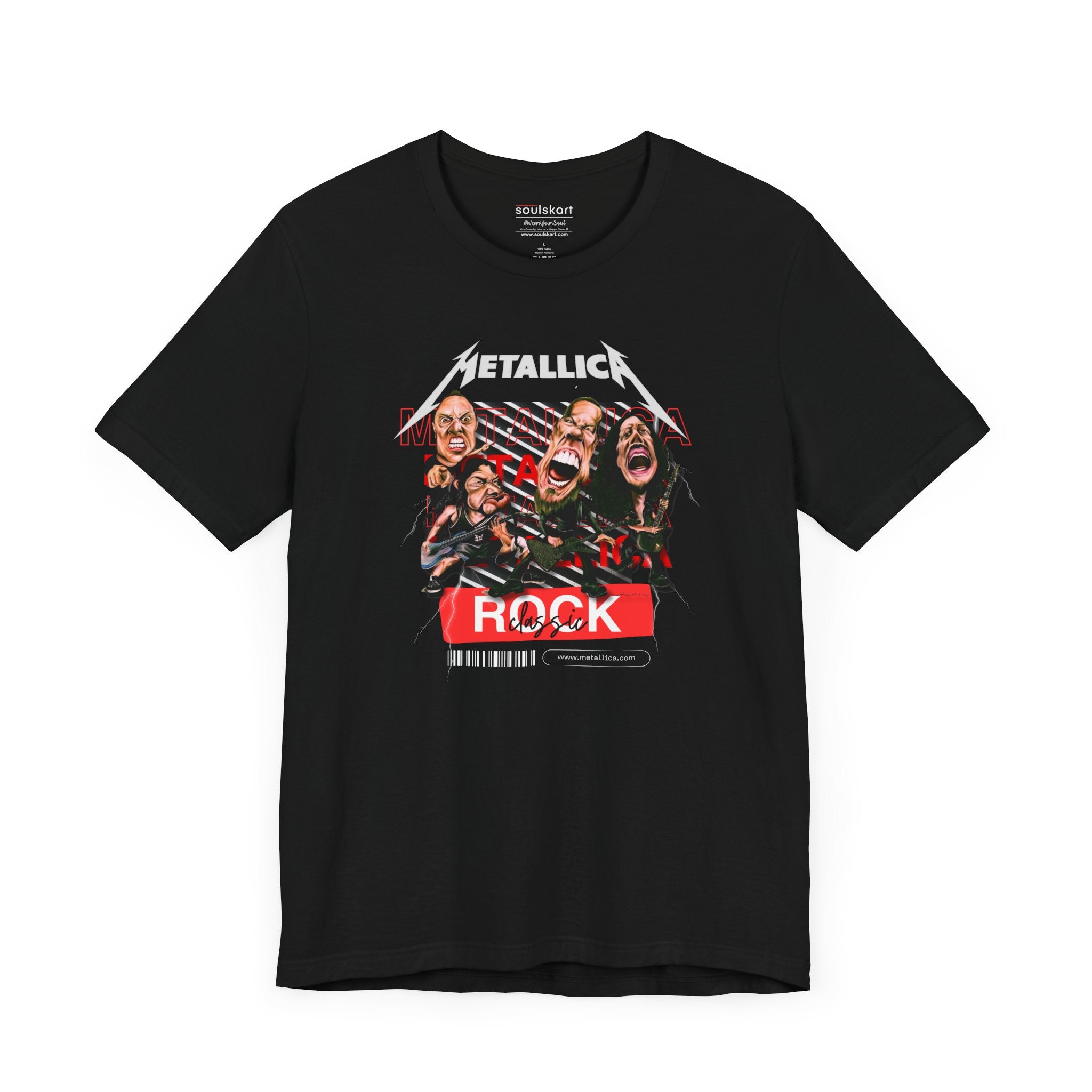 Metallica Mania: Classic Rock Band T-Shirt — back view
