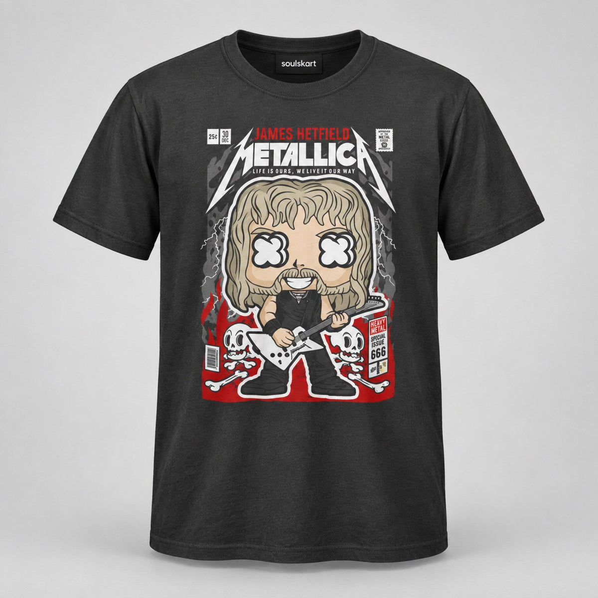 Metallica Pop Art Unisex T-Shirt — front view