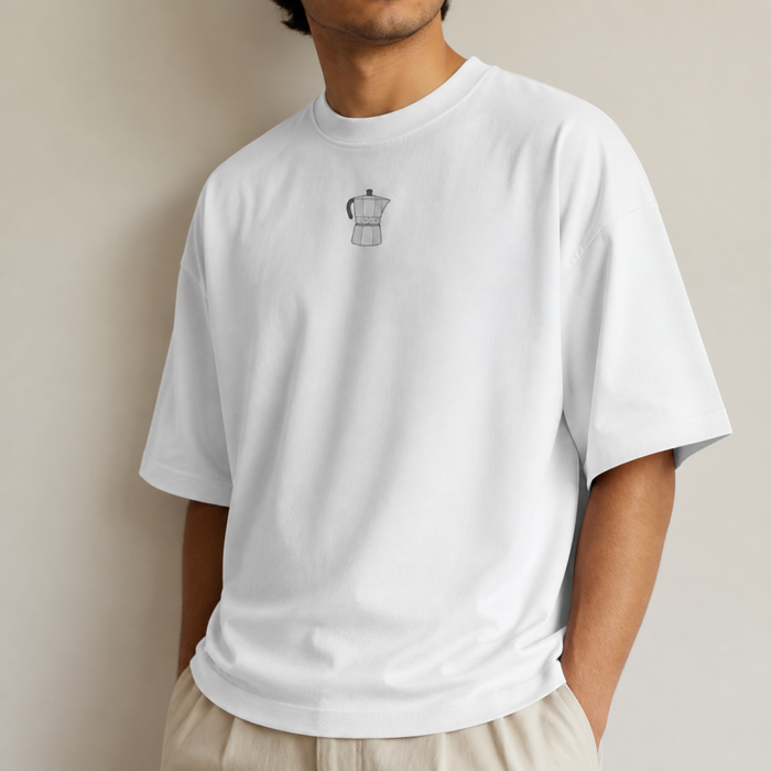 Moka Pot Coffee Lovers Oversized Slouch Tee
