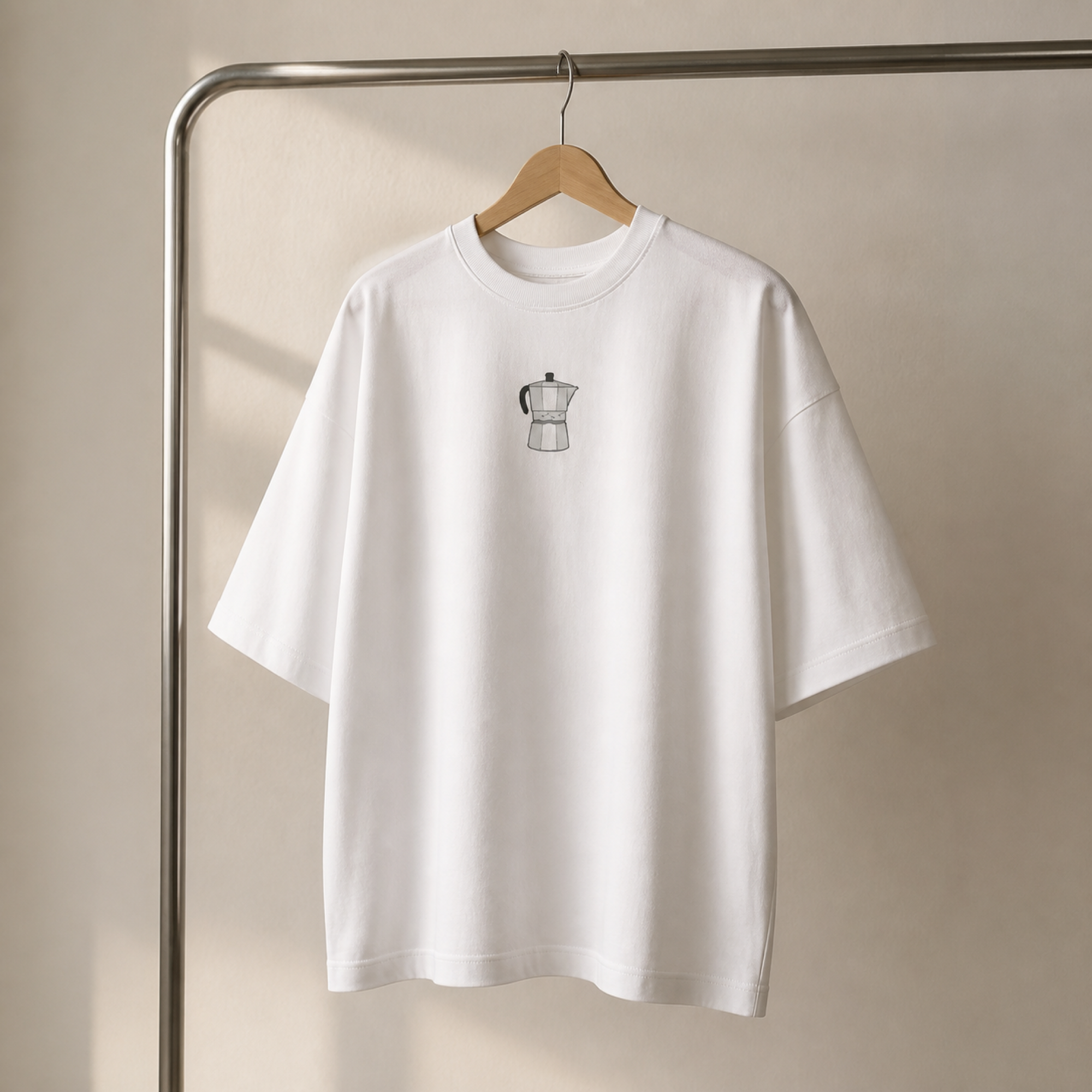 Moka Pot Coffee Lovers Oversized Slouch Tee