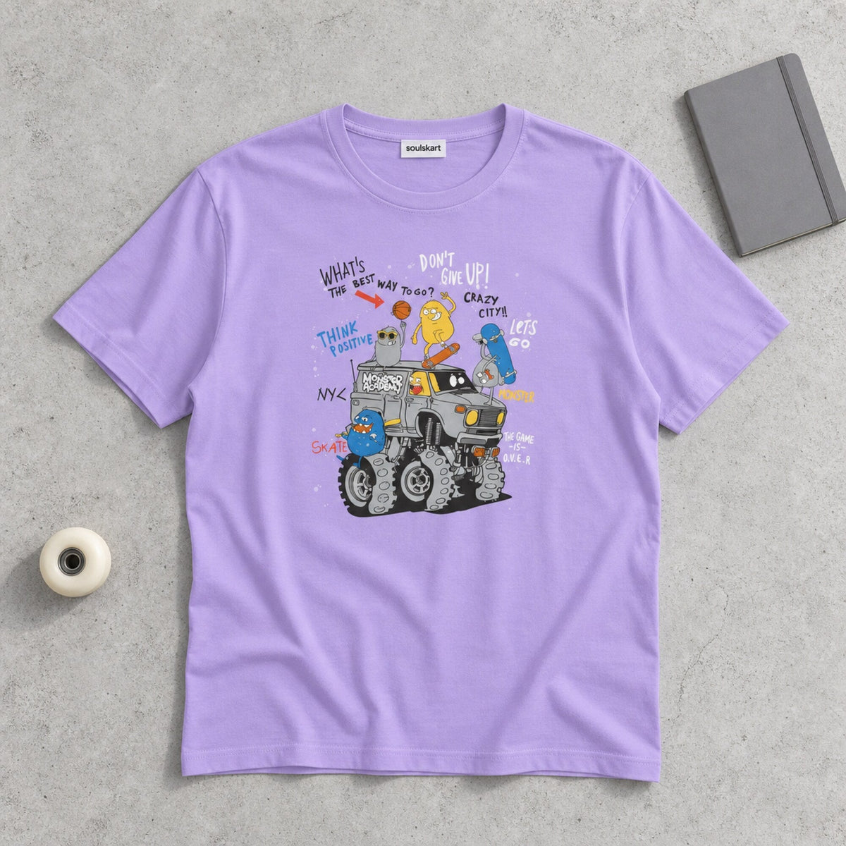 Monster Academy Streetwear T-Shirt — on hanger