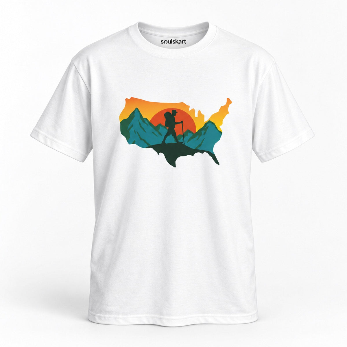 Mountain Expedition USA Map Tee — front view