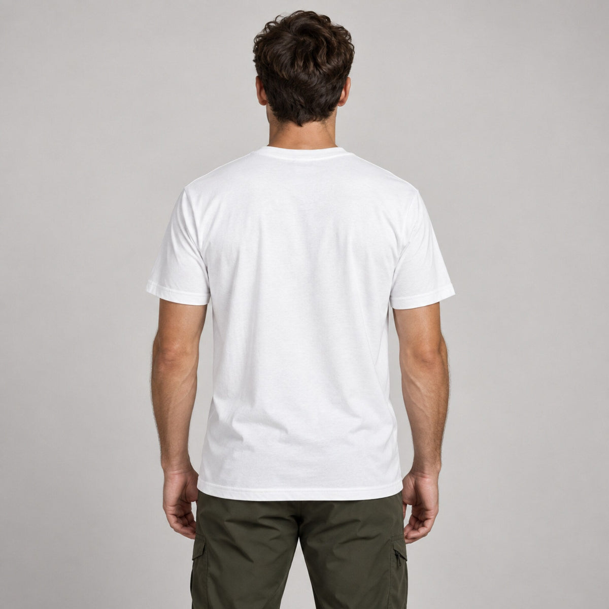 Mountain Expedition USA Map Tee — worn on model, back