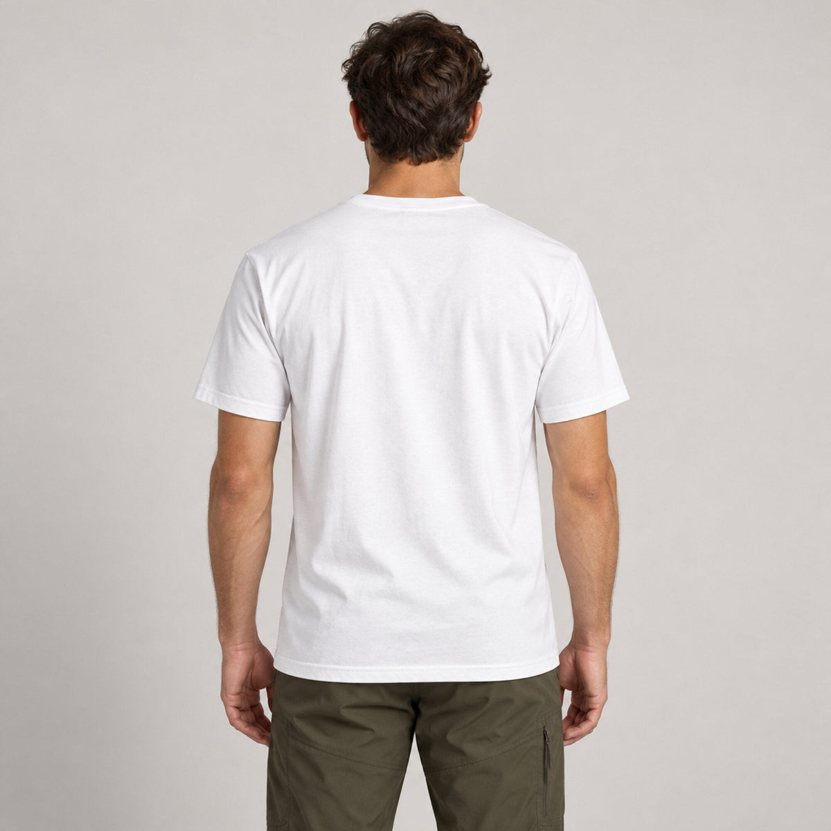 Mountain Expedition Dare To Explore Tee — worn on model, back