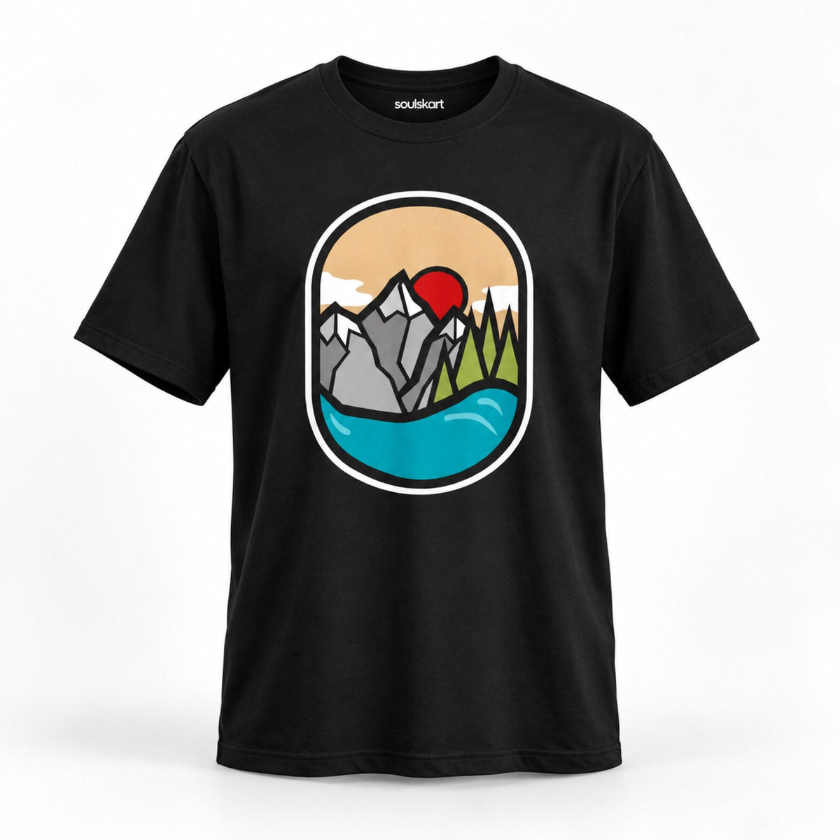 Mountains Unisex T-Shirt — front view