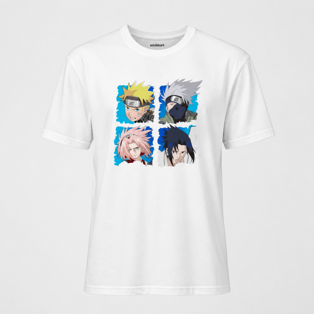 Naruto Shippuden Squad Goals T-Shirt - Featuring Naruto, Sakura, Kakashi, Sasuke - Ultimate Ninja Anime Manga Fanwear