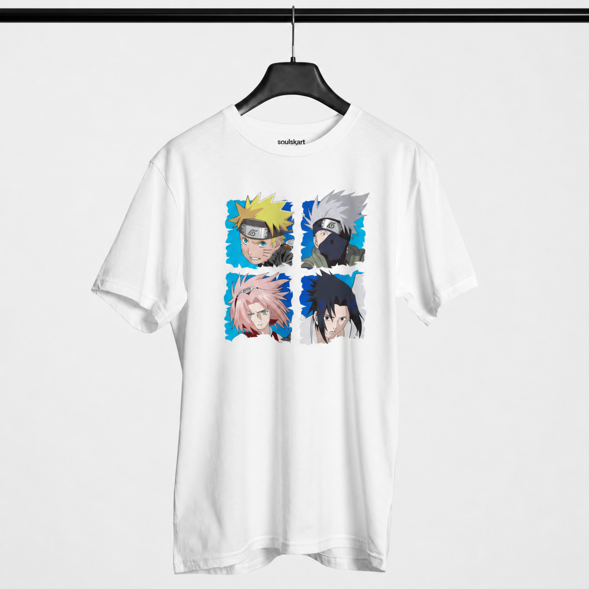Naruto Shippuden Squad Goals T-Shirt - Featuring Naruto, Sakura, Kakashi, Sasuke - Ultimate Ninja Anime Manga Fanwear