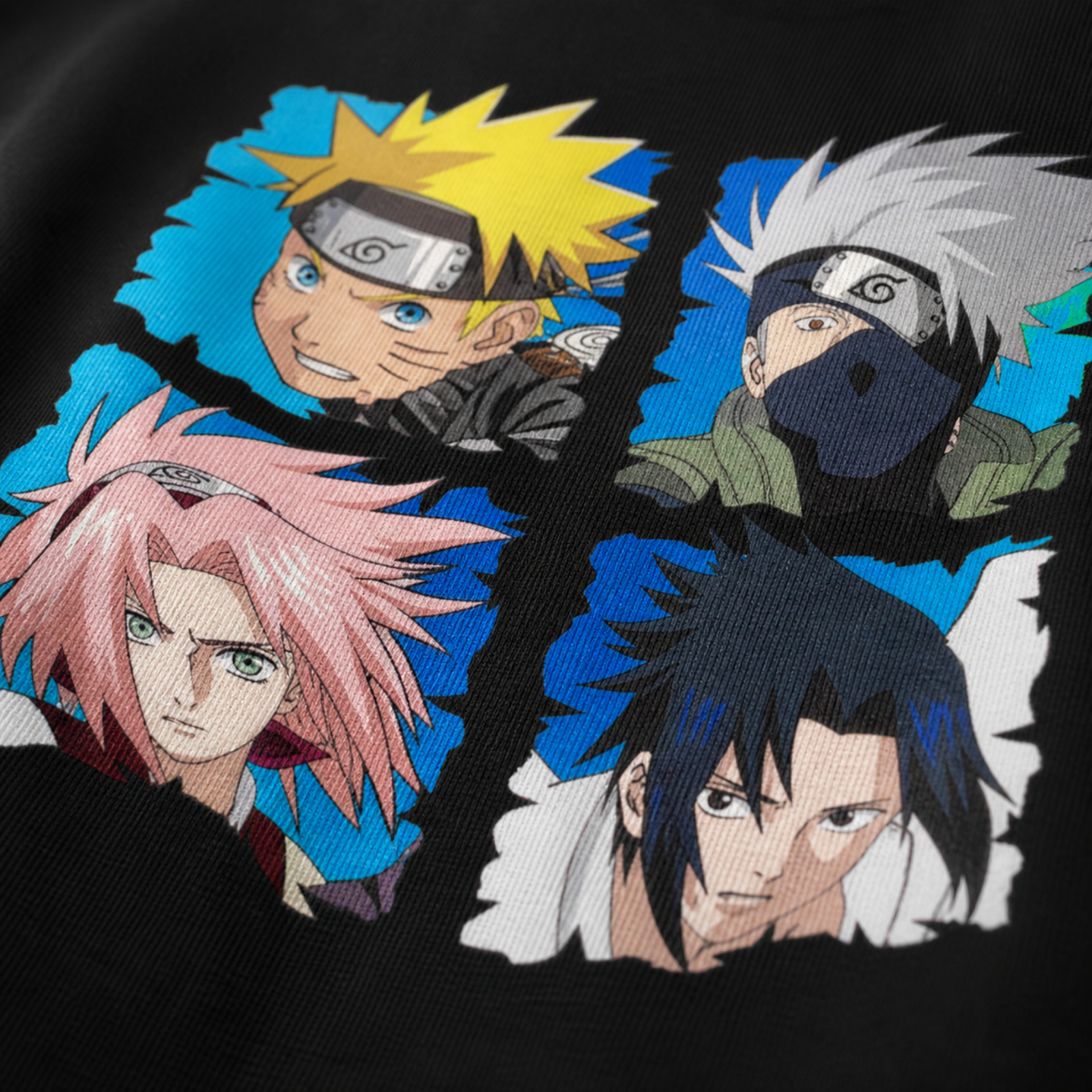 Naruto Shippuden Squad Goals T-Shirt: Unleash Your Inner Ninja with Naruto, Sakura, Kakashi & Sasuke - Eco-Friendly Anime Magic