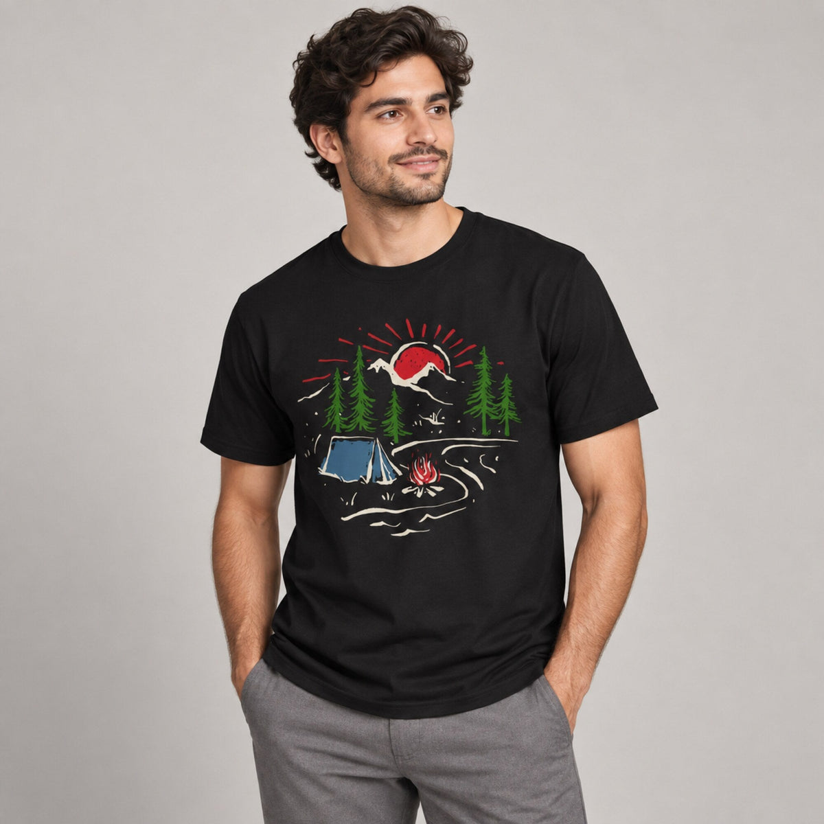 Nature Unisex T-Shirt — worn on model, front