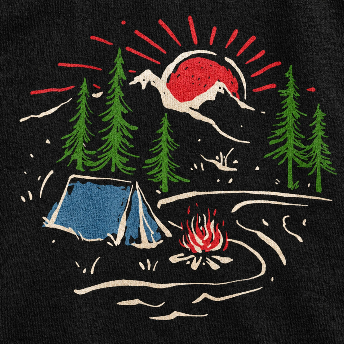 Nature Unisex T-Shirt — print detail close-up