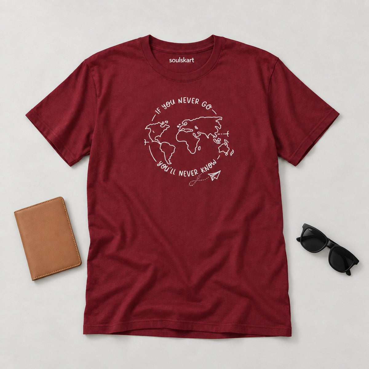 Never Go Never Know Unisex T-Shirt — on hanger