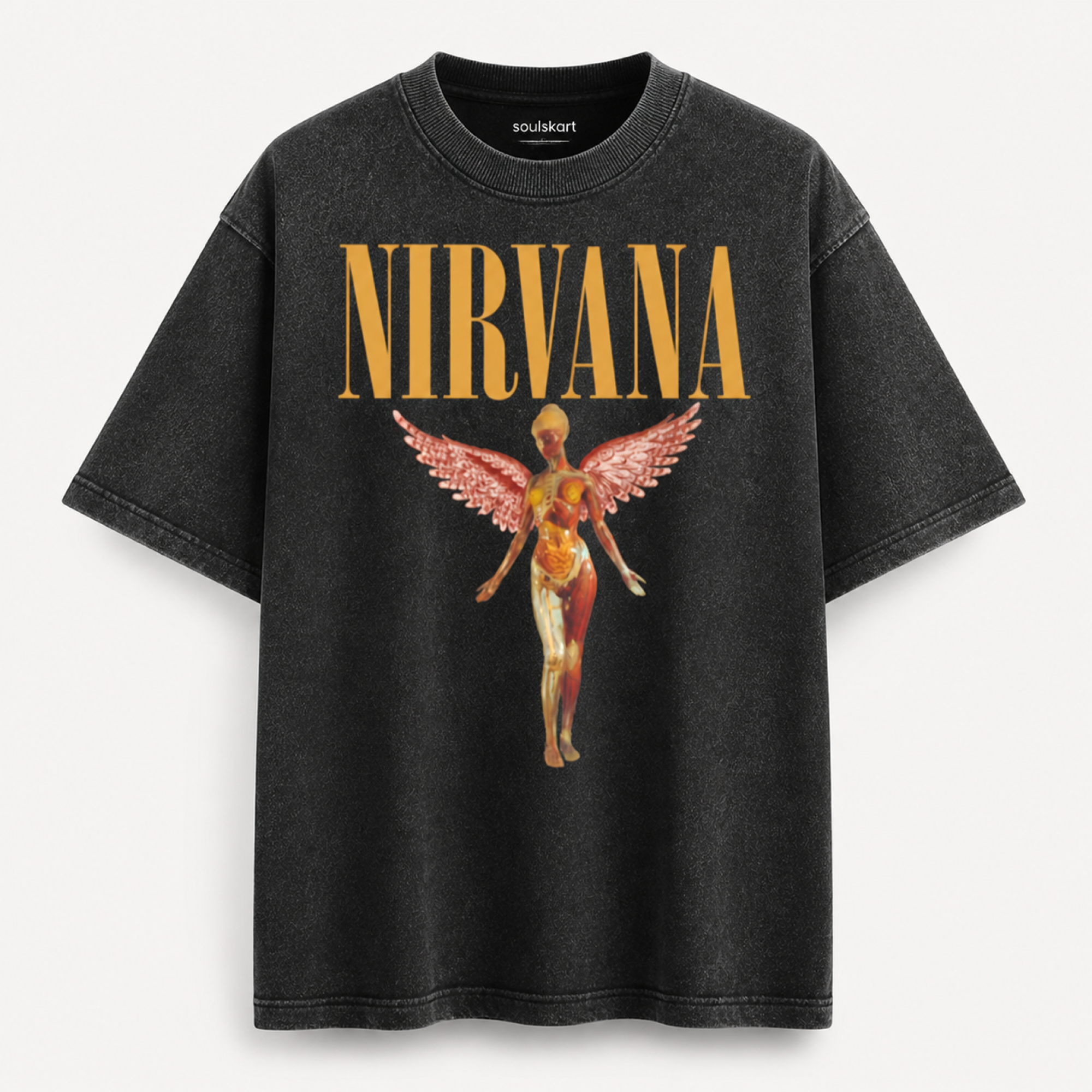 Nirvana Acid Washed Oversized T-Shirt