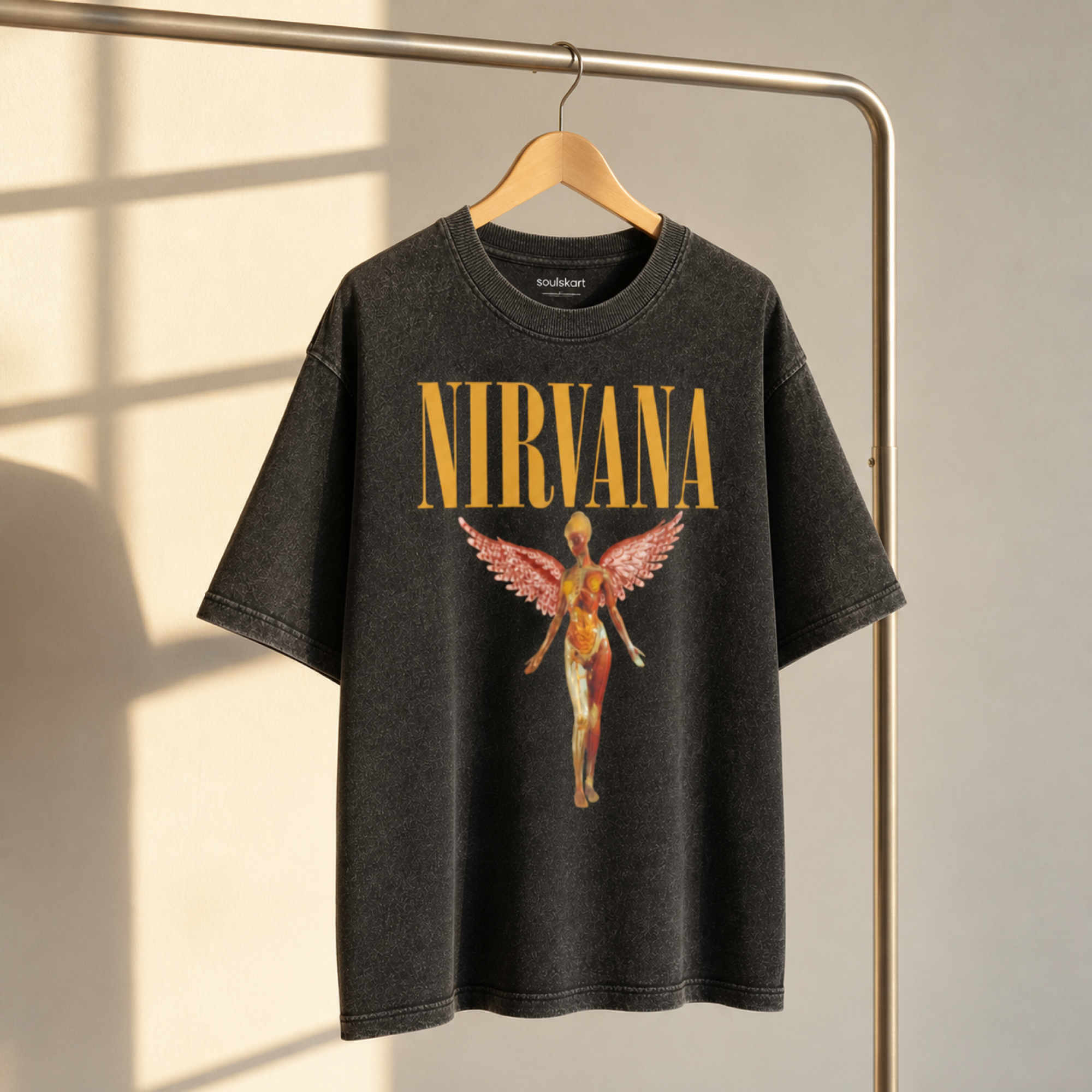 Nirvana Acid Washed Oversized T-Shirt
