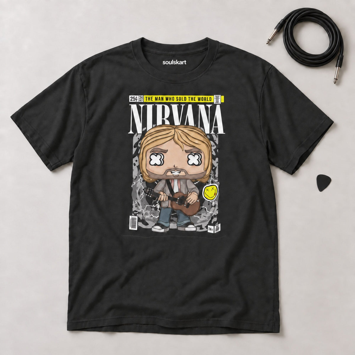 Nirvana Man Who Sold The World Tee — on hanger