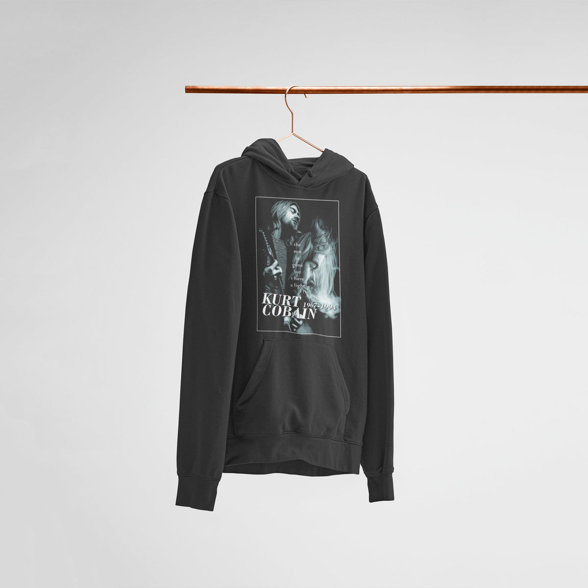 Nirvana- Kurt Cobain Unisex Black Hoodie — main product image