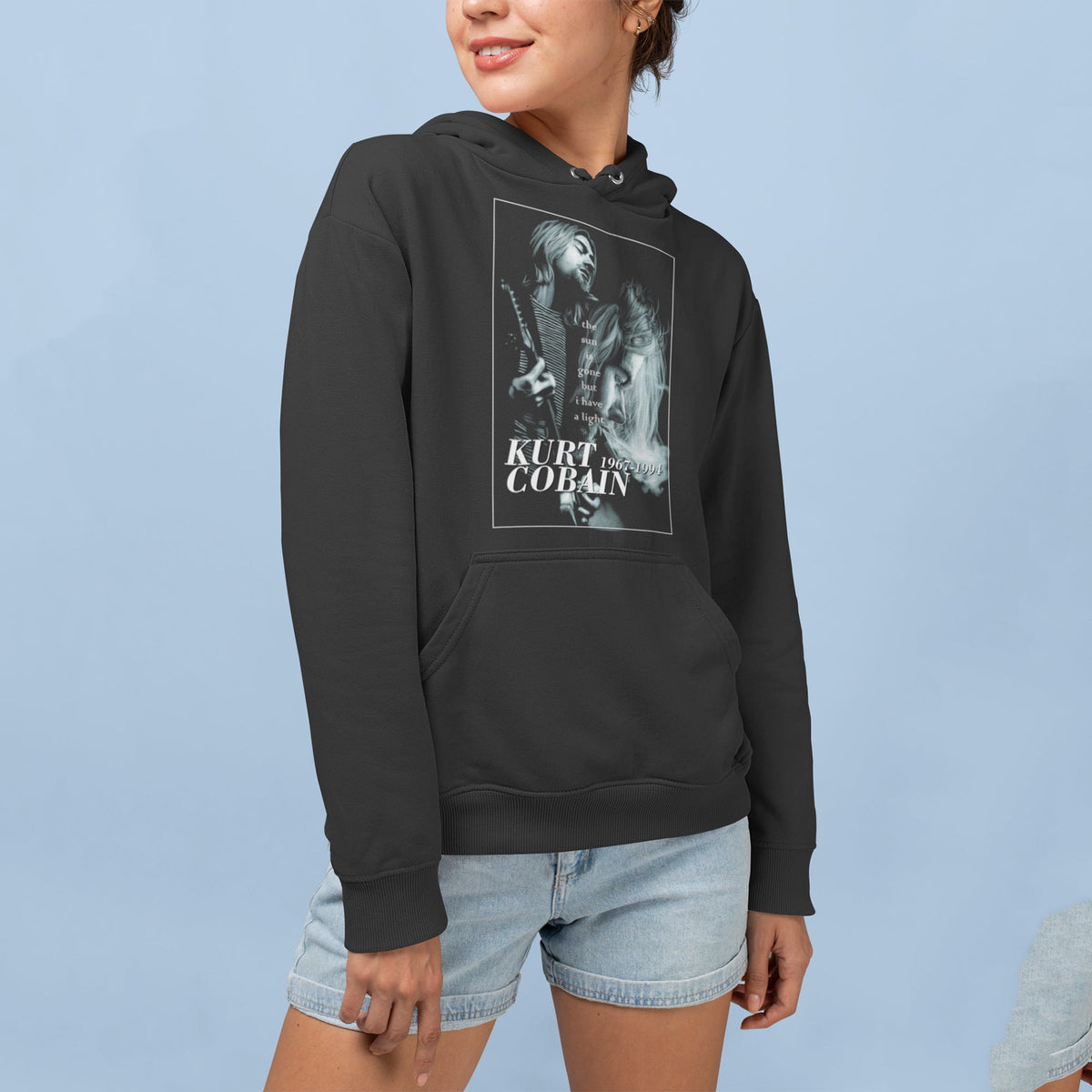 Nirvana- Kurt Cobain Unisex Black Hoodie — product photo 6