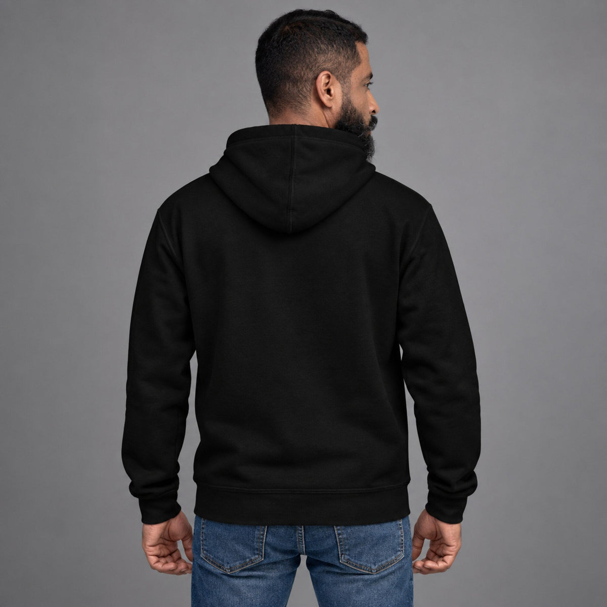 Nirvana Nevermind Unisex Hoodie — worn on model, back